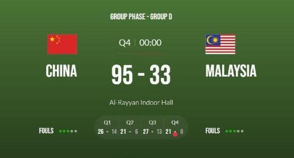 中国马来西亚比分